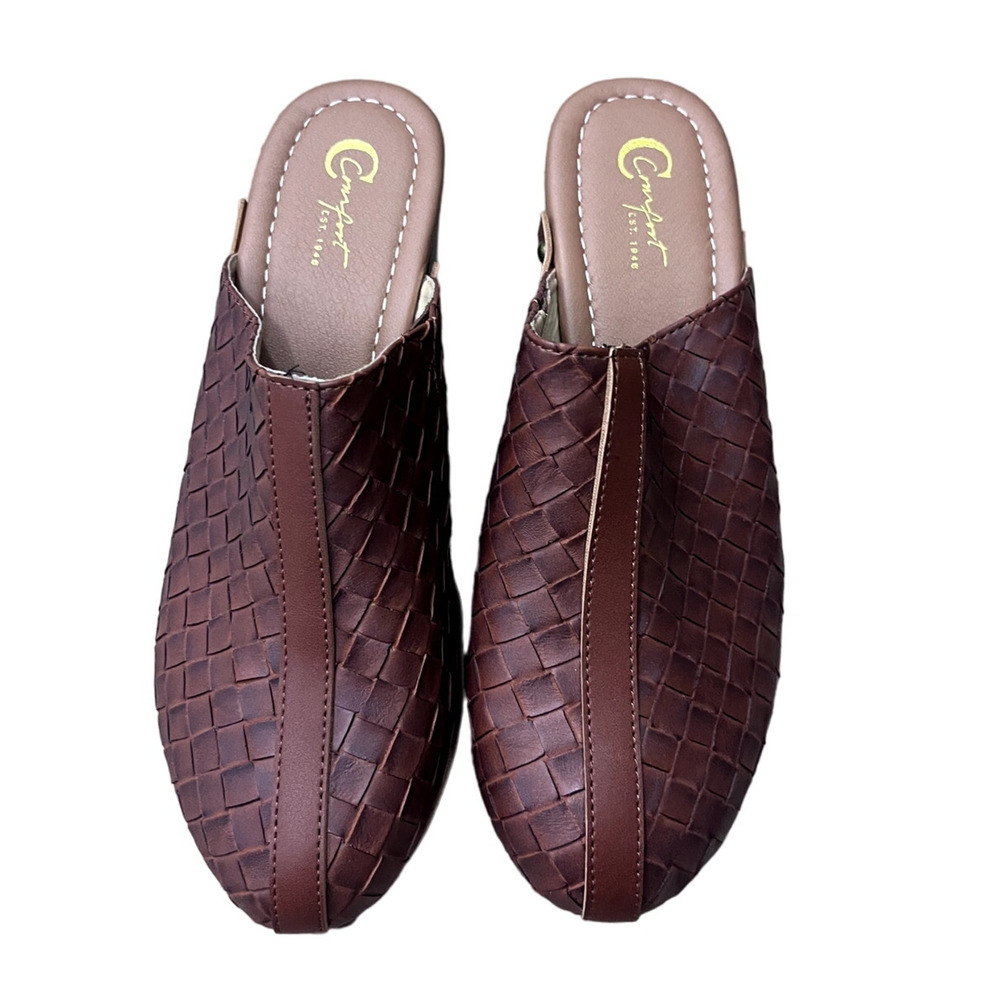 Women's Fun Basket Weave Comfortable Clog Shoes 7